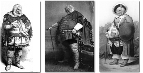 Falstaff, the Fool and dino