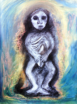 Painting of Sheela na gig